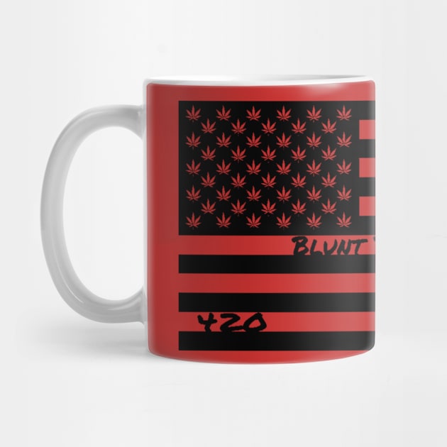 American Flag Merica Weed 420 by kingelithe3rd